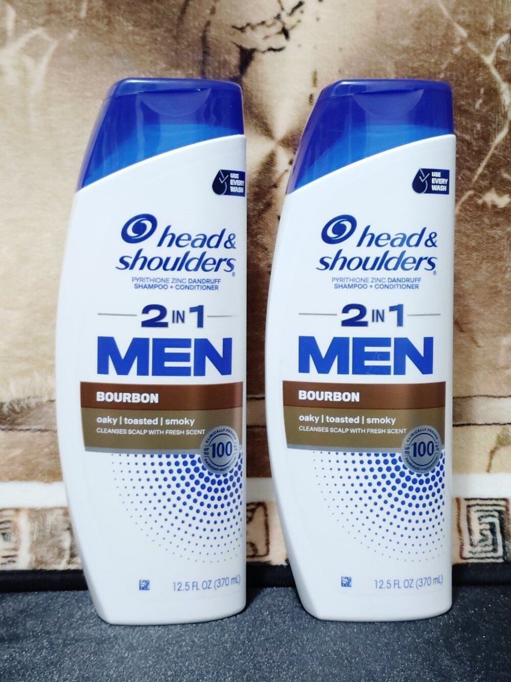 2 Head and Shoulders Men's Dandruff Shampoo, Bourbon, 12.5 fl oz Each